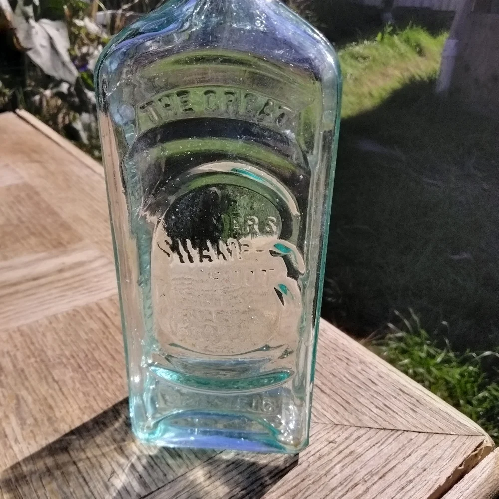 Antique glass bottle